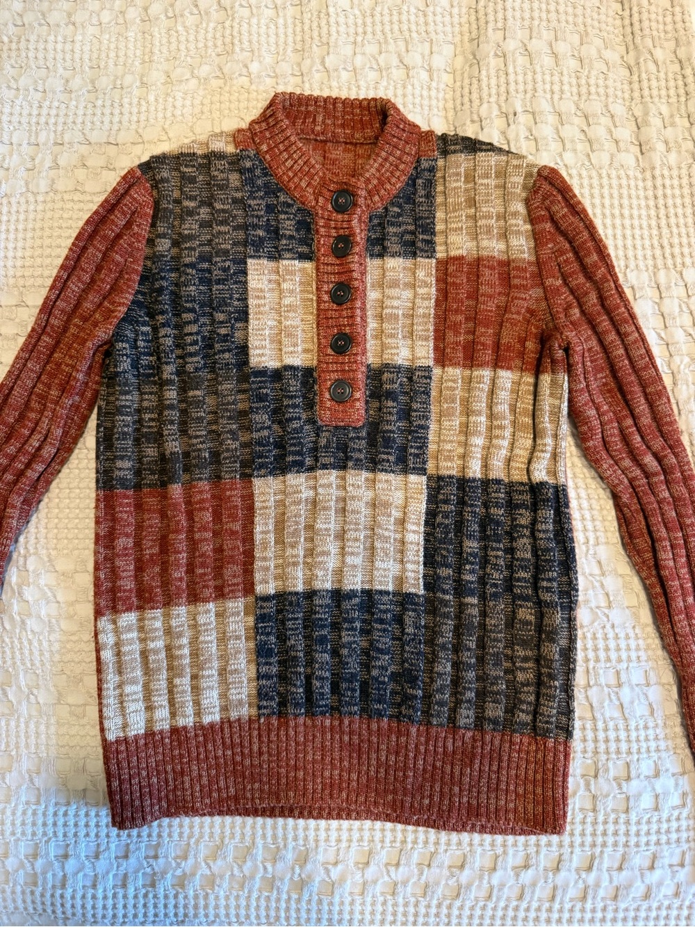 Vintage 90s Dolce & Gabbana Patchwork Sweater